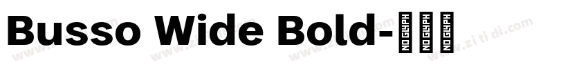 Busso Wide Bold字体转换 Busso Wide Bold字体转换